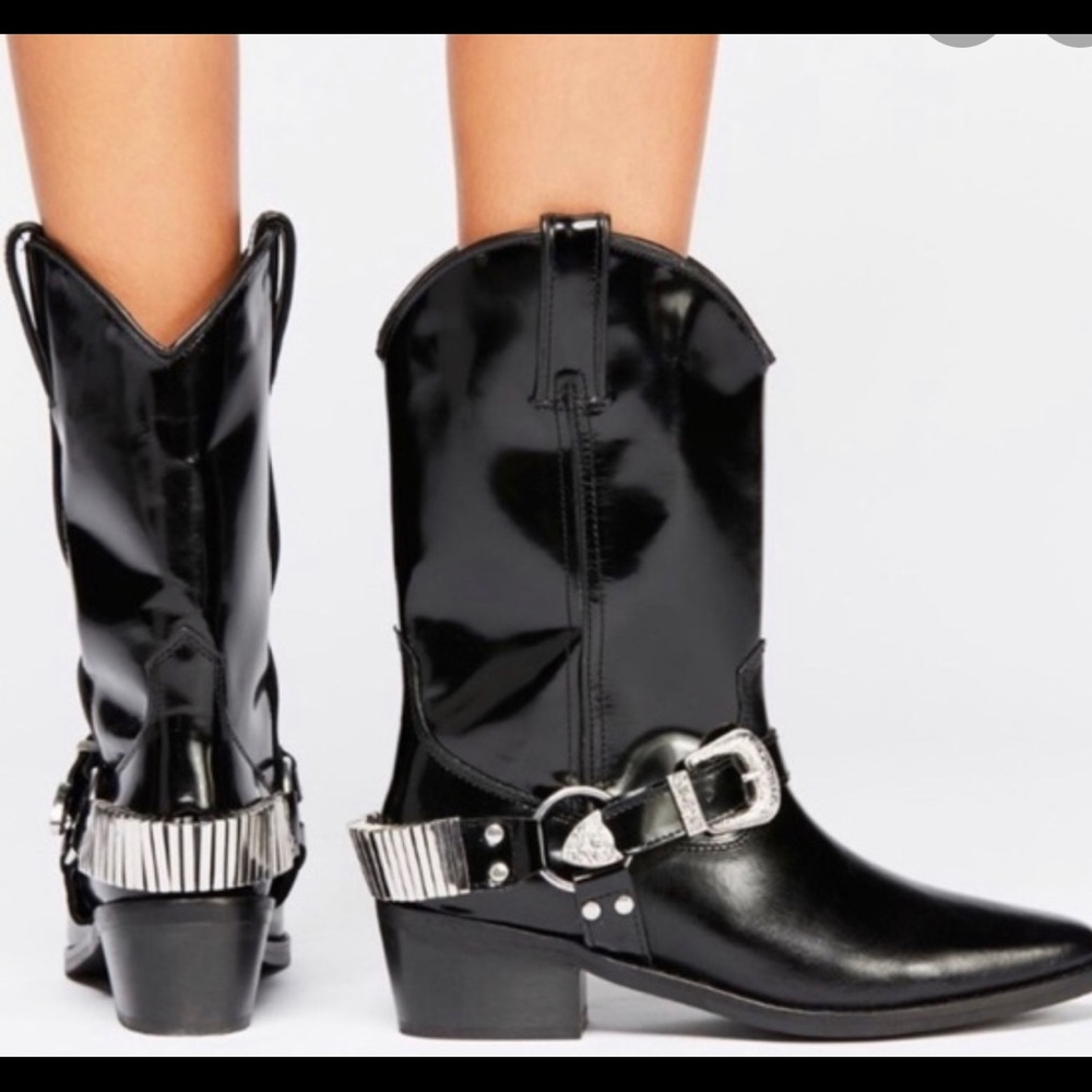 Free People Heiress Ridge Western Boots size 38
